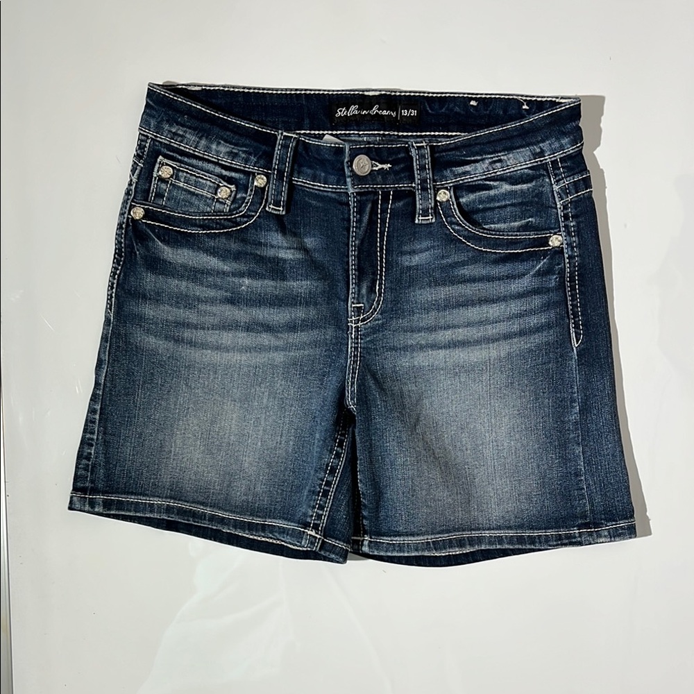 Stella in dreams Women's Dark Blue Denim Shorts